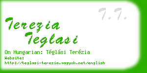 terezia teglasi business card