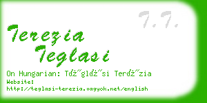 terezia teglasi business card